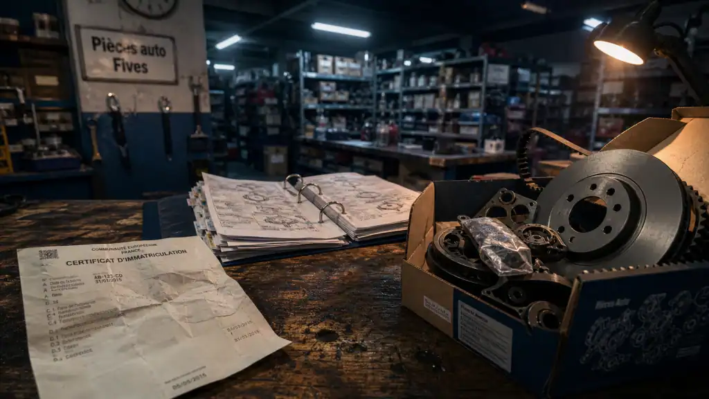 piece auto fives : pièces auto dans un garage à Lille-Fives