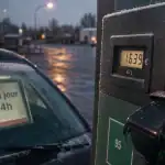 Prix carburant Intermarché : affichage du prix au litre à la pompe