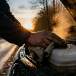 remplir liquide de refroidissement moteur chaud voiture panne