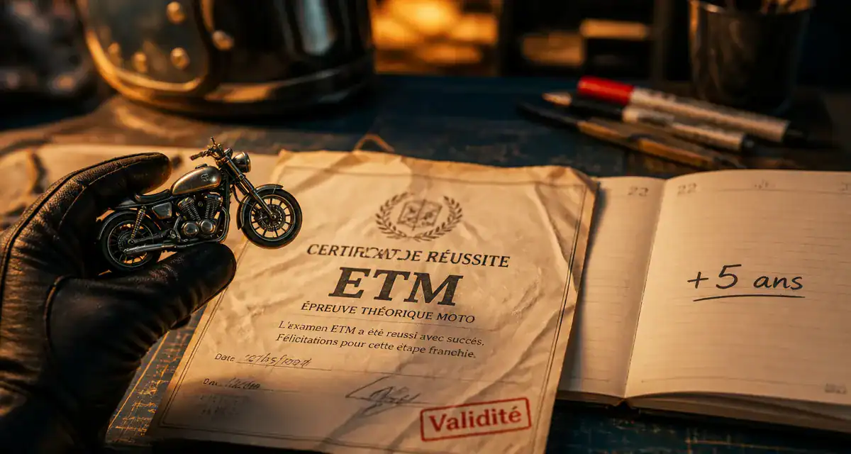 Validité code moto 5 ans : règles ETM à connaître