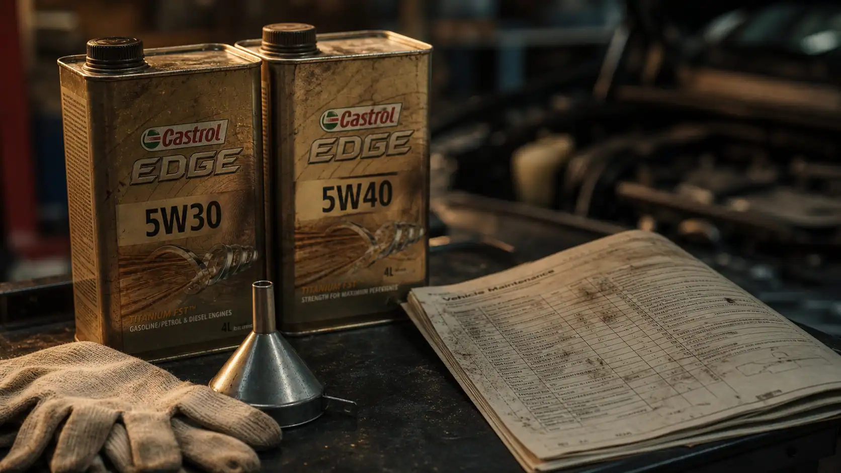 5w30 ou 5w40 : bidons d’huile moteur pour le bon choix