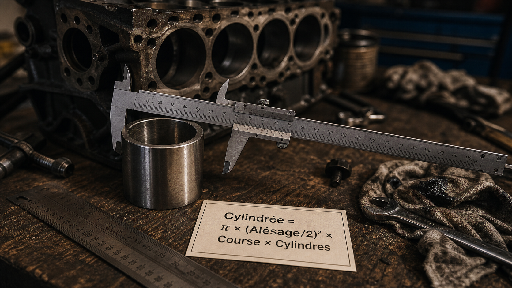 Calculer la cylindrée moteur : formule d’alésage et course