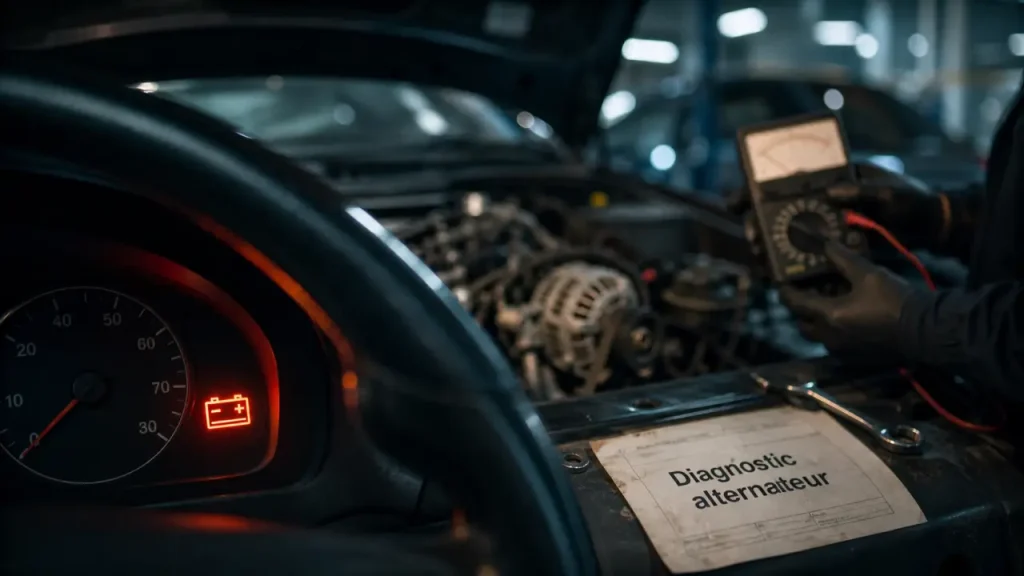 carter cash alternateur : voyant batterie, diagnostic rapide