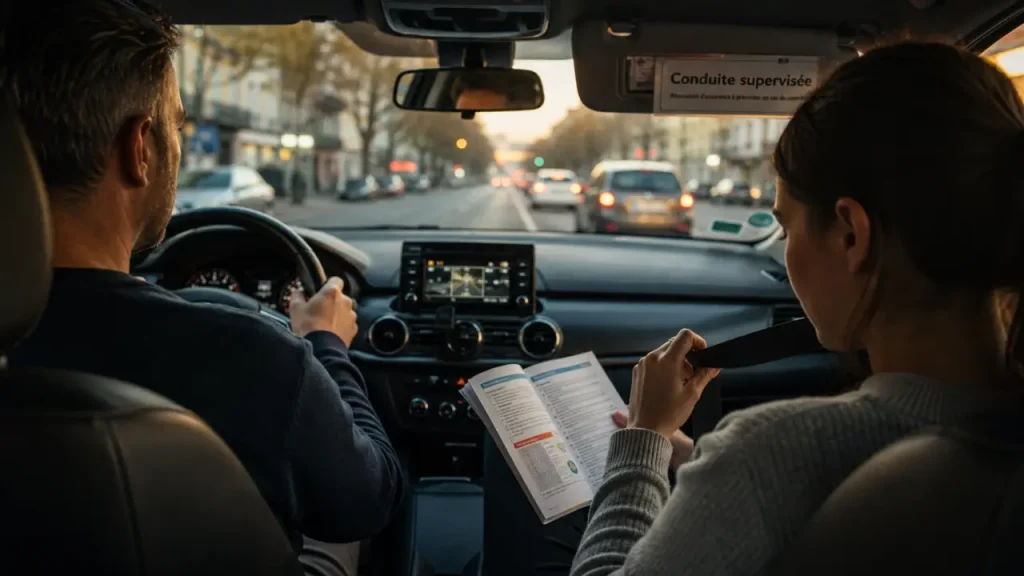 Passagers à l’arrière en conduite supervisée : autorisé, mais sous conditions