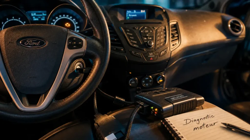 Voyant moteur Ford Fiesta : causes, risques et diagnostic pour agir sereinement