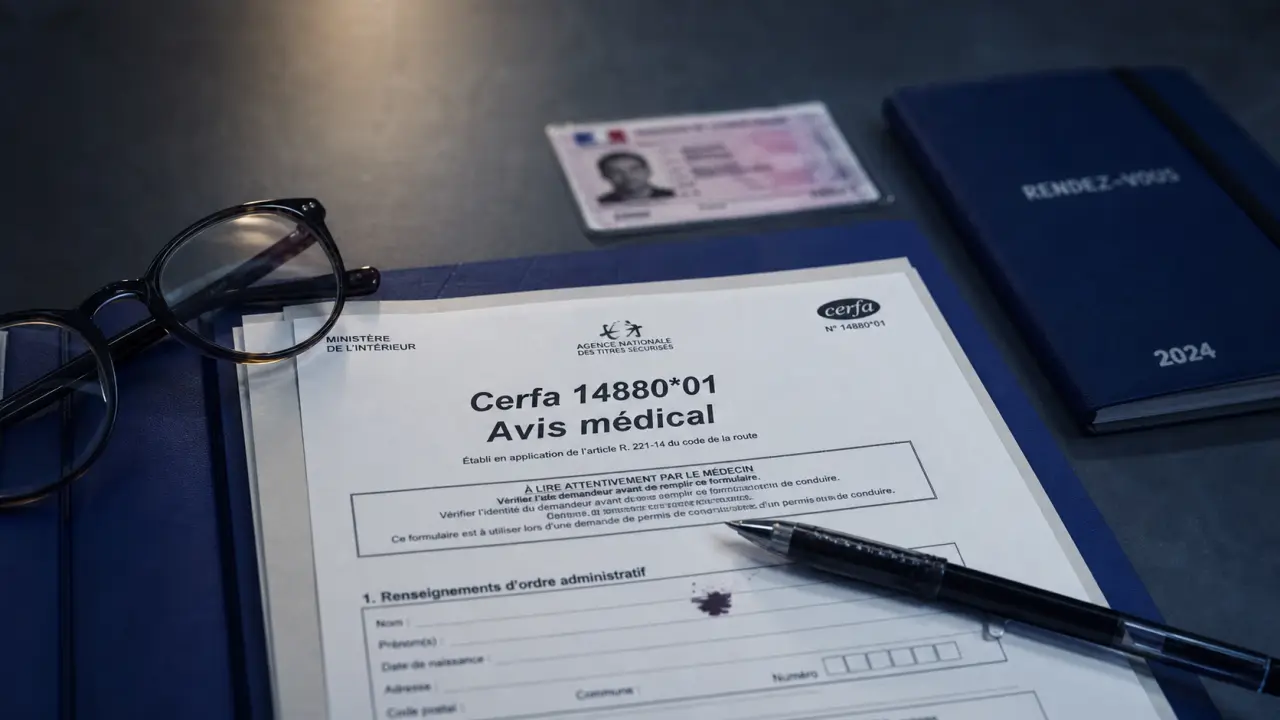 Permis de conduire prorogé : dossier ANTS et contrôle médical