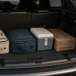 Coffre Peugeot 2008 volume 434 L, banquette rabattue