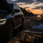 Quelle voiture hybride diesel : SUV hybride diesel en recharge, conso affichée