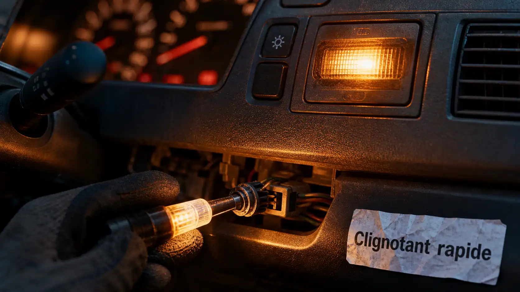 Si le clignotant a une fréquence rapide cela indique : ampoule LED ou masse à vérifier