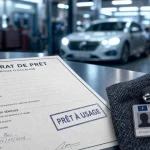 Véhicule de courtoisie prêt à usage gratuit : contrat prêt à usage et clé
