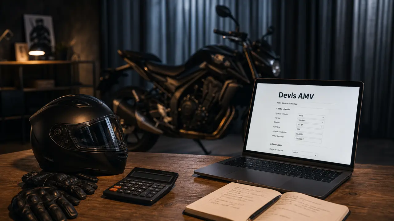 AMV assurance moto devis : calcul prix assurance moto