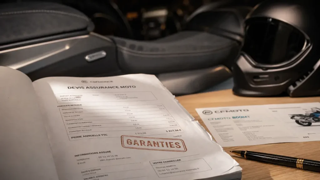 4 formules d’assurance moto CFMOTO pour choisir entre tiers, vol et tous risques