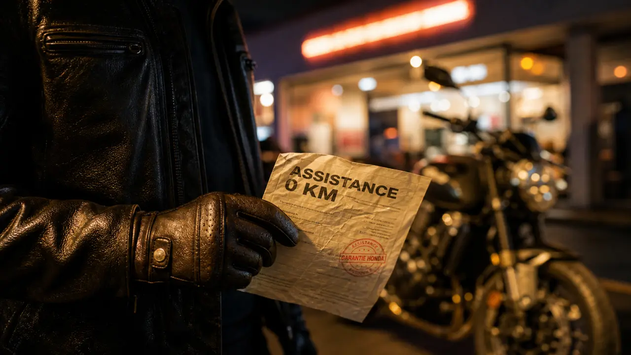 Assurance moto Honda : assistance 0 km et franchise dégressive
