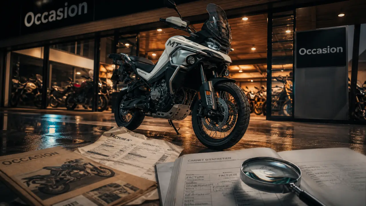 CF moto 800 mt occasion : annonce, factures et carnet d’entretien