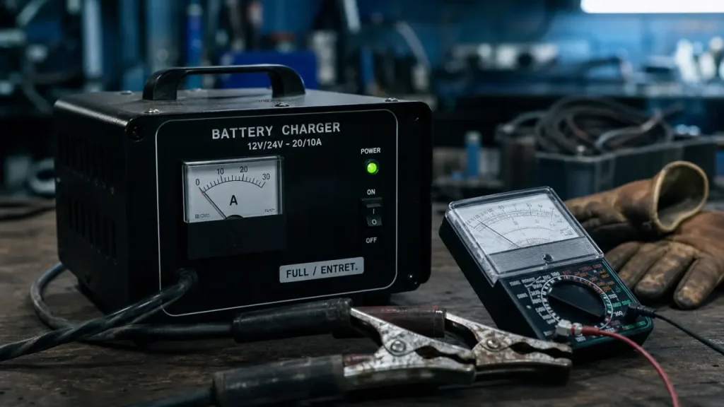 Voyant vert, 12,6 V, ampèremètre : comment savoir si une batterie est vraiment chargée ?