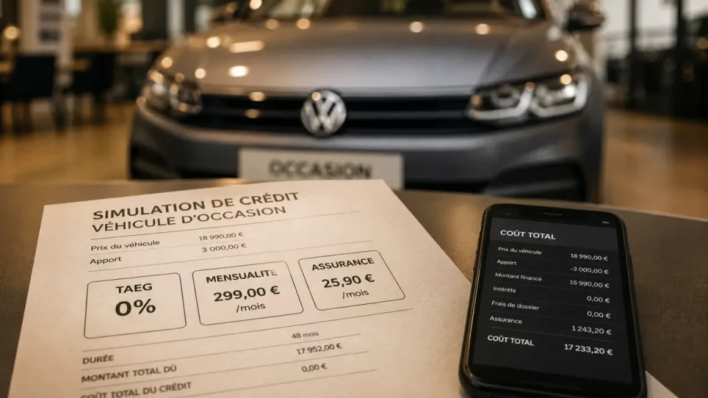 Crédit auto à taux 0 chez Volkswagen d’occasion : l’offre existe, sous conditions précises