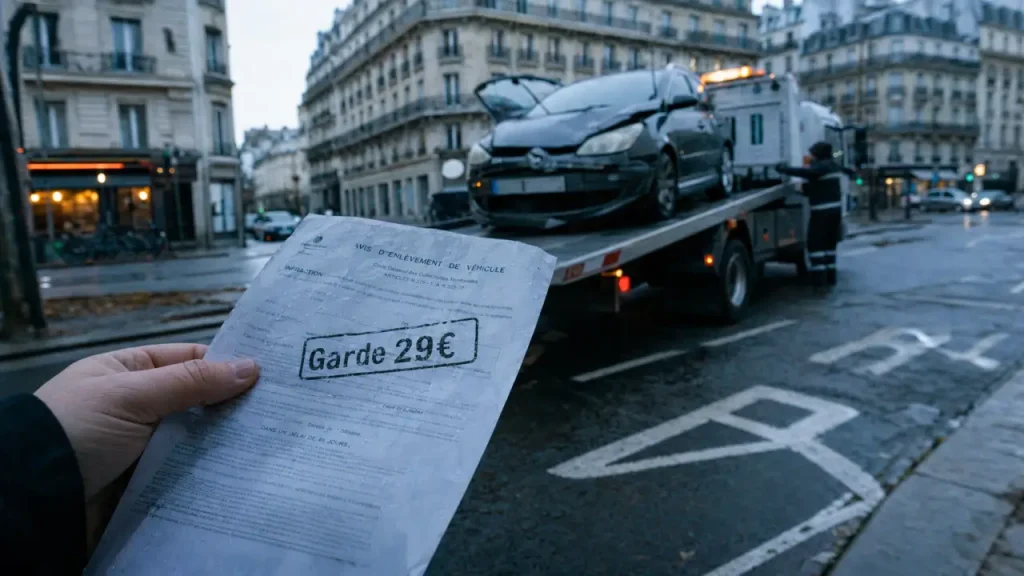 Prix fourrière Paris : 179 € le premier jour et les frais qui grimpent ensuite