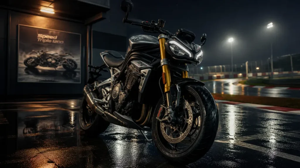 Speed Triple 1200 RS : 180 chevaux, Öhlins SmartEC3 et 20 195 € pour un roadster Triumph taillé pour la route rapide et la piste