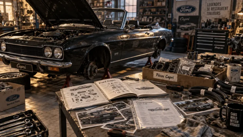 Pièces auto Ford Capri : vérifiez ces détails avant de commander