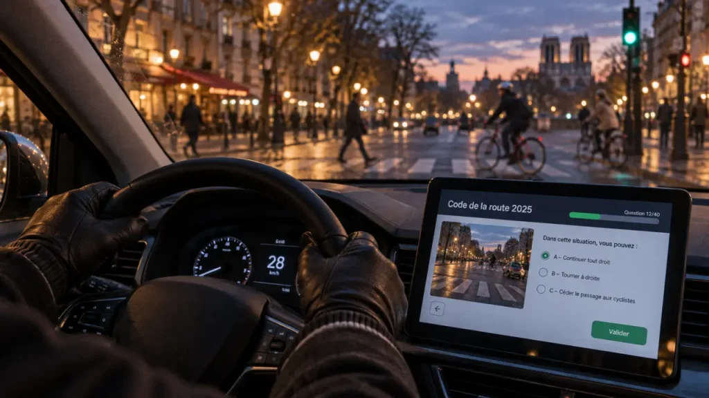 Code de la route 2025 : 40 questions, 30 minutes et les réflexes qui font la différence