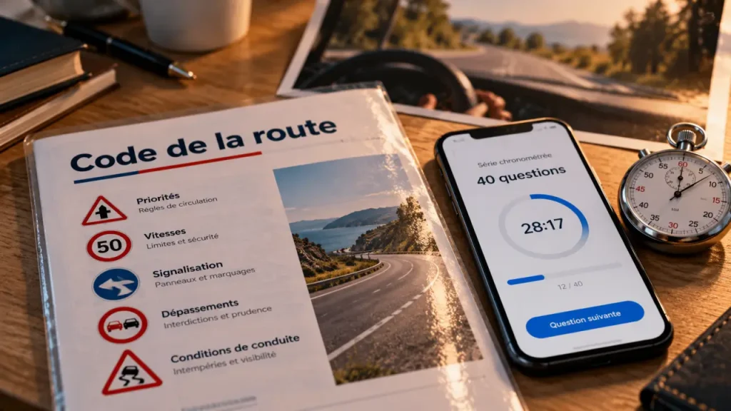 Questions du code de la route : 40 questions, 30 minutes, mais surtout l’analyse des erreurs