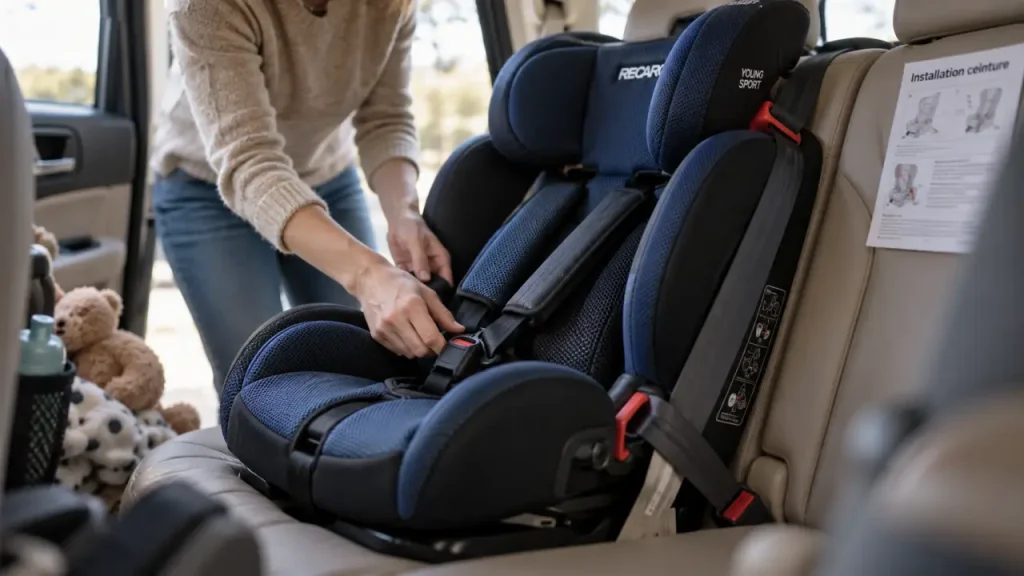 Recaro Young Sport : l’erreur de ceinture qui compromet son maintien
