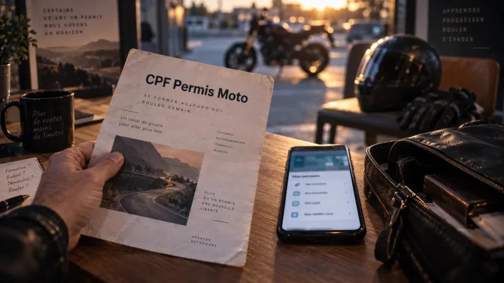 Permis moto CPF 2025 : le permis B peut bloquer votre financement