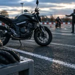 piste moto french permis Villepinte parking P2